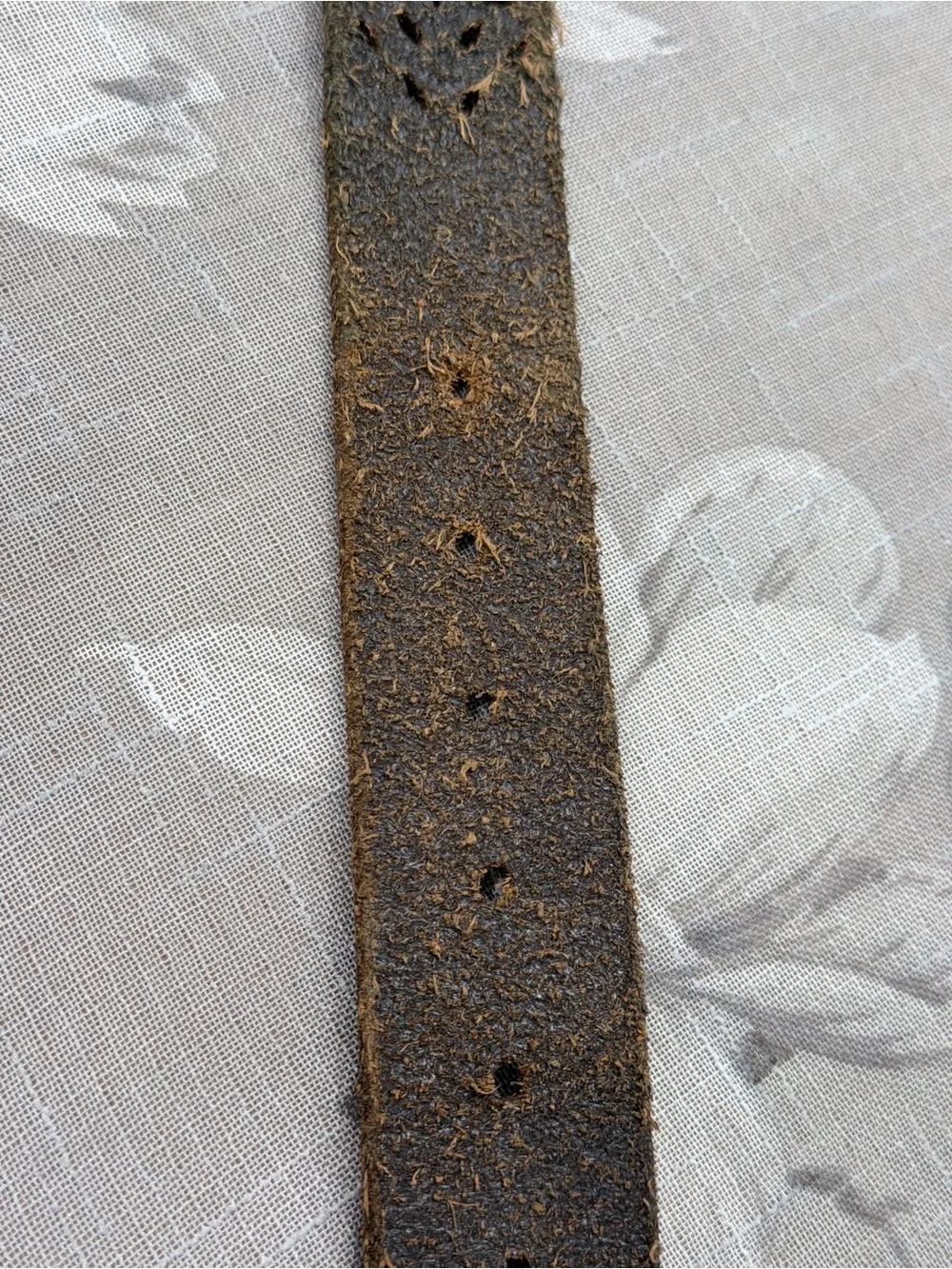 Brown Genuine Leather Floral Cutout Belt Rustic Boho Western Size 33-38”